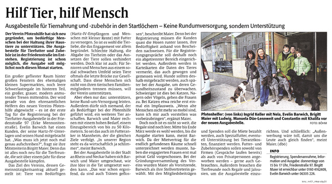Artikel Rheinpfalz vom 05.03.2014